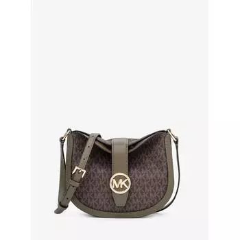 MICHAEL KORS [Специальная цена] GABBY Hobo Crossbody Small MK Signature 35H3G5GC1B310 Оливковый