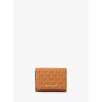 MICHAEL KORS [Специальная цена] JET SET TRAVEL Компактный кошелек среднего размера MK Signature 35R4GTVE2V2727 Cider