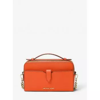 MICHAEL KORS [Специальная цена] JET SET ПУНКТ через плечо для телефона с двойной молнией, средний размер 35F2GTTC2L623 Poppy
