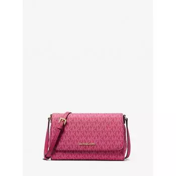 MICHAEL KORS [Специальная цена] JET SET ITEM Convertible Crossbody Medium MK Signature 35F3GTTU2B1654 Электрический розовый