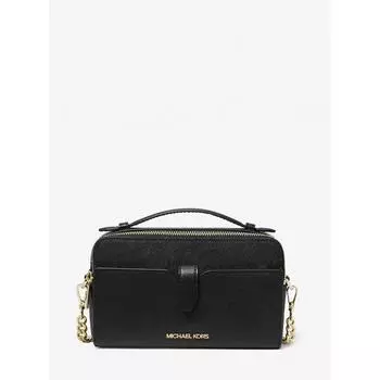 MICHAEL KORS [Специальная цена] JET SET ITEM, сумка через плечо для телефона с двойной молнией, средний размер 35F2GTTC2L1, черный