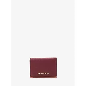MICHAEL KORS [Специальная цена] Компактный кошелек JET SET TRAVEL, средний размер 35H3GTVE6T3118 Dark Cherry Multi