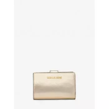 MICHAEL KORS [Специальная цена] Компактный кошелек JET SET TRAVEL на молнии, средний размер 35H3GTVF6M705 Бледное золото