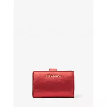 MICHAEL KORS [Специальная цена] Компактный кошелек JET SET TRAVEL на молнии, средний размер 35H3GTVF6M618 Малиновый