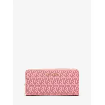 MICHAEL KORS [Специальная цена] Континентальный кошелек JET SET TRAVEL на молнии, большой MK Signature 35F3GTVE9V2717 Primrose