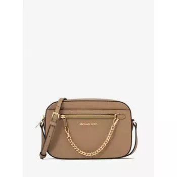 MICHAEL KORS [Специальная цена] ПУНКТ JET SET EW Большая сумка через плечо с цепочкой на молнии 35S1GTTC7L220 Camel