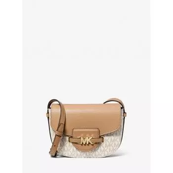 MICHAEL KORS [Специальная цена] REED Saddle Crossbody Small MK Signature 35F3G6RC1B251 Camel Multi