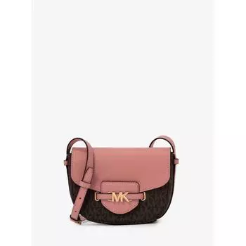 MICHAEL KORS [Специальная цена] REED Saddle Crossbody Small MK Signature 35F3G6RC1B2717 Primrose