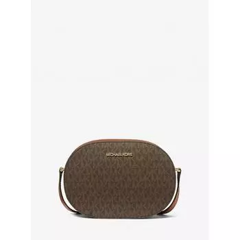 MICHAEL KORS [СПЕЦИАЛЬНАЯ ЦЕНА] JET SET TRAVEL OVAL CROSSBODY MEDIUM MK SIGNATURE 35S1GTVC6B200 КОРИЧНЕВЫЙ