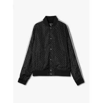 MICHAEL KORS [Special Price] Sleeve Striped Bomber Jacket OS220122M91 Black
