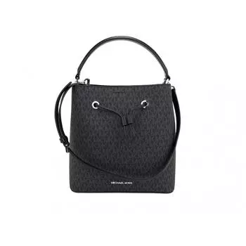 Michael Kors Suri Большая фирменная трансформируемая сумка-мешок из ПВХ в рюкзак Сумка женская Signature черная