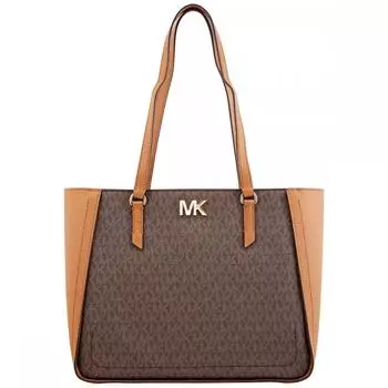 Michael Kors Sylvia Top Zip MK Acorn Signature Сумка-тоут коричневый
