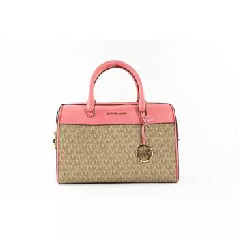 Michael Kors Travel Medium Tea Rose Signature Дорожная сумка через плечо из ПВХ Женский кошелек мульти