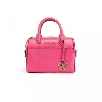 Michael Kors Travel XS Carmine pink Leather Duffle Crossbody Handbag Women s Purse multi