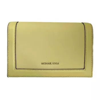Michael Kors Женская сумка Jet Set с цепочкой из сафьяновой кожи с клапаном через плечо, желтая чашка с маслом sv
