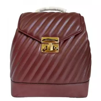 Michael Kors Женская сумка-рюкзак из натуральной кожи Rose Vegan с цепочкой, темно-коричневый