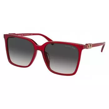 Michael Kors Женские солнцезащитные очки Canberra 58 мм красные прозрачные MK2197F 39558G 58 красные прозрачные