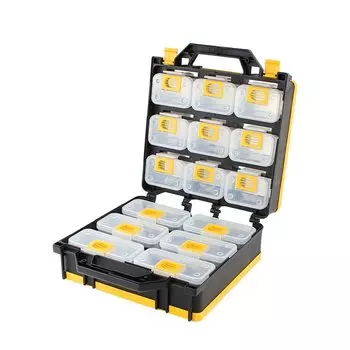 MichaelPro MP014034 Ящик для инструментов со съемным отсеком Органайзер для инструментов Запатентованный кейс для мелких деталей Органайзер для винтов/болтов/гаек/игрушек