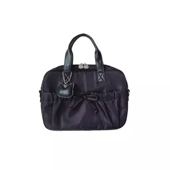 Мичико Оригинальная Девушка Бант Сумка для Компьютера Black 16 inch
