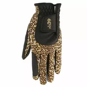 Mick Golf 39 FIT39 Gloves Unisex Left Hand Worn S Size (MIC GOLF) MGF-220N (Right-handed) Leopard/Black