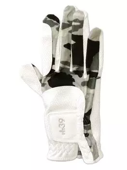 Mick Golf 39 FIT39 Gloves Unisex Right Hand Worn L Size (MIC GOLF) MGF-220N (Left-handed) Camouflage/White