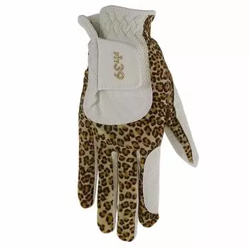Mick Golf 39 FIT39 Gloves Unisex wear M size (MIC GOLF) MGF-220N Right-handed (for left-handed) Leopard/White