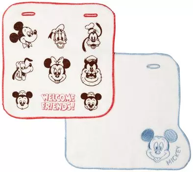 Mickey Friends Baby Bib Towel Bib Set of 2 Boys Girls 215100201 One Size [Disney] &