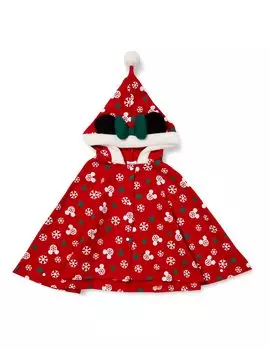Mickey Minnie Christmas Santa Cloak Cape Clothing Boys Girls Kids 221224543 Minnie All Over Pattern Santa [Disney] Children s