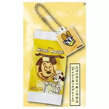 Mickey Mouse Caramel Squishy mascot Nico Nico Mickey Mouse Duck Gacha Gacha Capsule Toy Ginza Cake . [5. (Daisy Plate)] (single item)