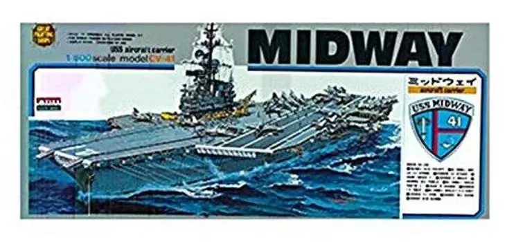Micro Ace Carrier Series US Navy Aircraft Carrier Midway Plastic Model 1/800 Battleship/Aircraft No.8