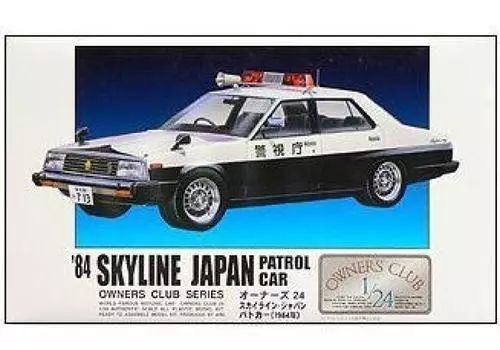 Micro Ace Club Skyline Japan Police Пластиковая модель Цвет литья 31165 1/24 (Владельцы 24) №18 84 Автомобиль-(Модель 1984 года)
