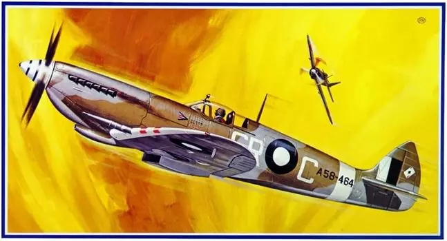 Micro Ace Great War Aircraft Series Royal Air Force Supermarine Spitfire Plastic Model 1/48 No.12 Mk.8