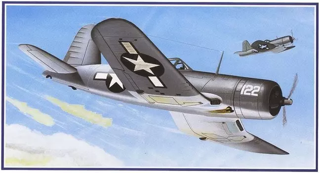 Micro Ace Great War Aircraft Series ВМС США Chance Vought Corsair Пластиковая модель 1/48 № 15 F4U-1A