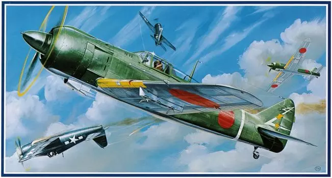 Micro Ace Great War Aircraft Series Японская армия Kawasaki Type 5 Истребитель Type 1 Otsu Пластиковая модель 1/48 № 5 (Ки100)