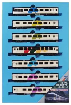 Micro Ace N Gauge 12 Series14 Series Пассажирский вагон в японском стиле Asuka Renewal 7 Car Set A9742 Модель пассажирского вагона железной дороги