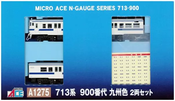 Micro Ace N Gauge 713 Series 900s Kyushu Color Set A1275 Railway Model Train 2-Car