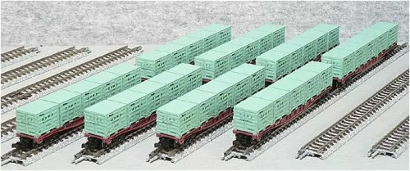 Micro Ace N Gauge Container Car 8 Car Set A3110 Railway Model Freight Car Chiki5000/Yo5000 Takara
