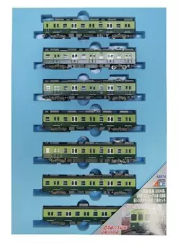 Micro Ace N Gauge Keihan Electric Railway 5000 Series 3rd edition Renewal Car Старая краска с новой символикой Mark 7 наборов A6874 Модель поезда