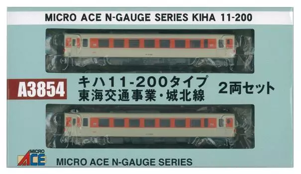 Micro Ace N Gauge Kiha Type Tokai Kotsu Line Set A3854 Железнодорожная модель дизельного вагона 11-200 Business/Johoku 2-вагонный