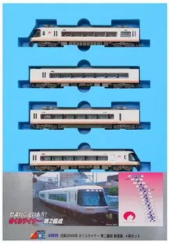 Micro Ace N Gauge Kintetsu 26000 Series Sakura Liner Second Formation New Paint Set A9935 4-Car жёлтый