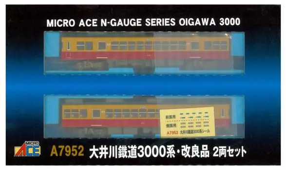 Micro Ace N Gauge Oigawa Railway 3000 Series Set A7952 Модель поезда из 2 вагонов красный