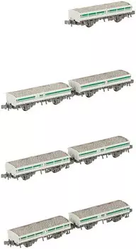 Micro Ace N Gauge Seibu Railway Tom 301 Грузовой вагон для перевозки балласта, новый набор красок A9957 Железнодорожная модель грузового вагона, 7 вагонов