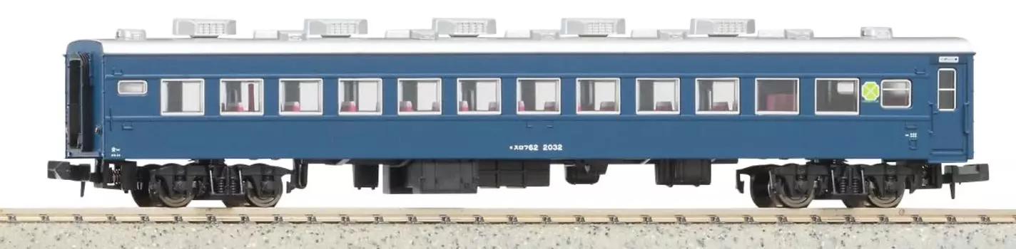 Micro Ace N Gauge Slof No Obi железнодорожная модель пассажирского вагона A7257 62-2032 синий