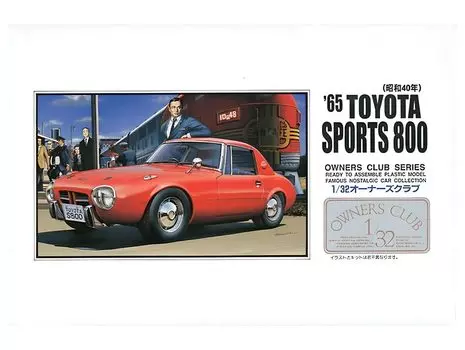 Micro Ace Owners Club Toyota Sports 800 Plastic Model 1/32 65 No.12