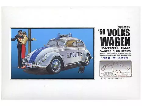 Micro Ace Owners Club Volkswagen Police Car Plastic Model 1/32 50 No.52