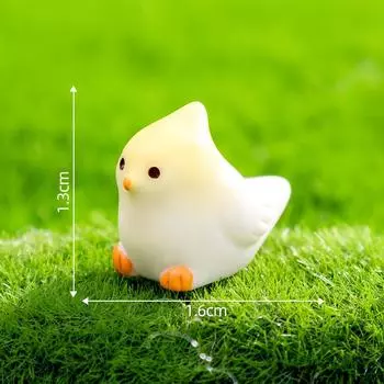 Micro Animal Landscape Model Toy Doll Mini Tabletop Decoration Gift Accessories Yellow Bird