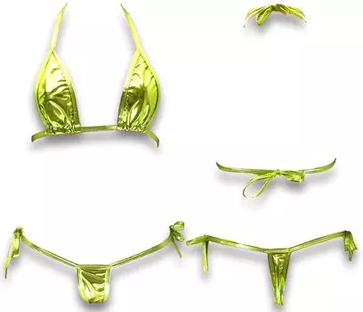 Micro Extra String Sexy Extreme Triangle B7RS Green F [Cat Select] Bikini, T-Back, T-Front, Small, Panties, Lingerie, Underwear, Cosplay, Swimsuit,