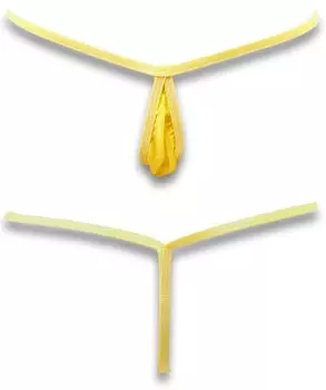 Micro Extremely Sexy Yellow F [Cat Select] Бикини, Маленький, Нижнее белье, Нижнее белье, Косплей, T-Front, T-Back, Купальник, T65HB,