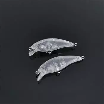 Micro-Minnow 3.1g/4.6cm Дрожащая тонущая пустая приманка - самоокрашивающаяся наживка для рыбы R-8481 прозрачный