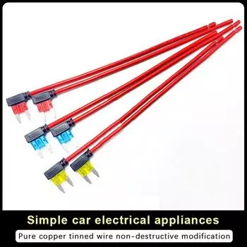 Micro Standard Atm Apm Blade Mini Medium Простое защитное устройство 10A 15A 20A Автомобильный держатель предохранителя Адаптер для крана с добавлением цепи A1